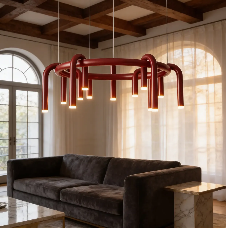 Pendente Organico Redondo 80cm.